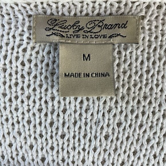 NWT Lucky Brand Sleeveless Loose Knit Sweater Top - Picture 9 of 11